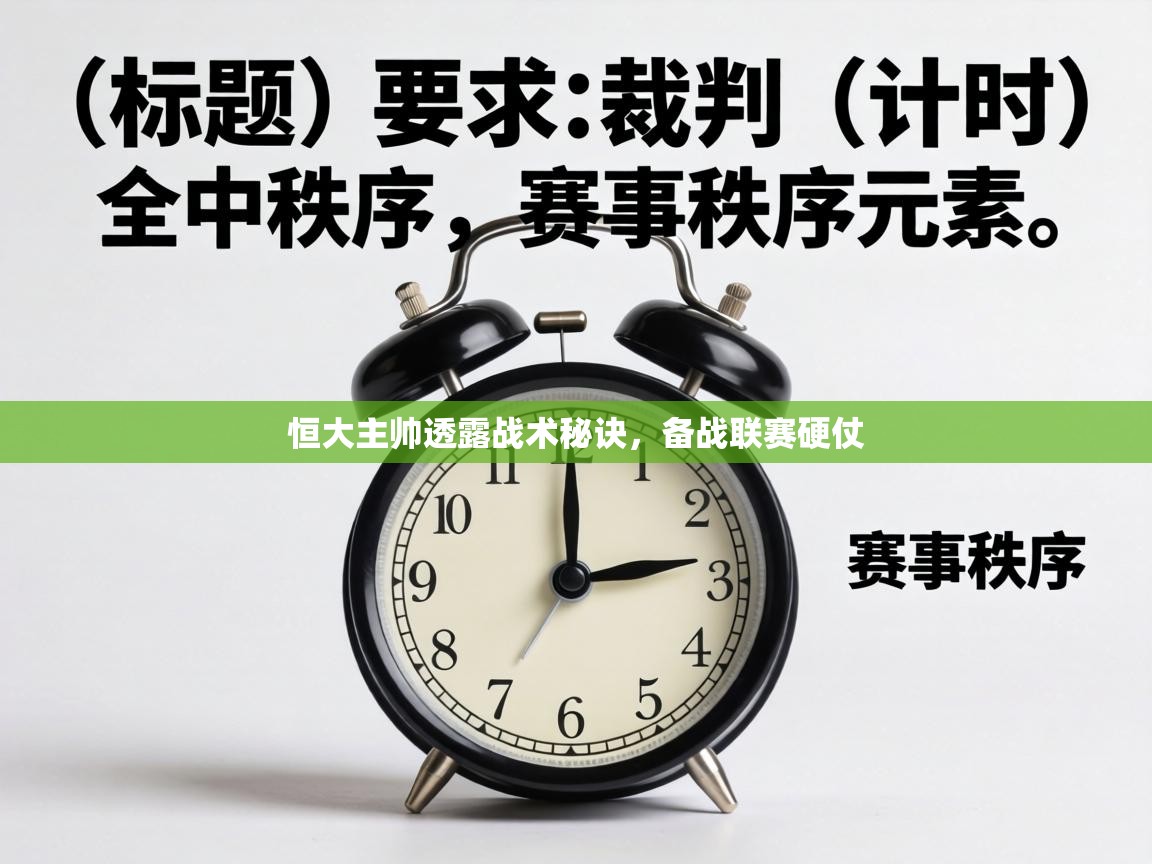 恒大主帅透露战术秘诀,备战联赛硬仗 第2张