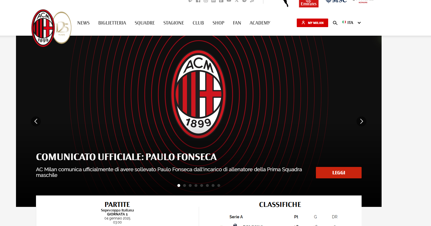 AC米兰将在下赛季引进新教练